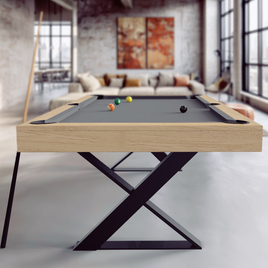 billard CROSS dans lounge room d'un hotel scandinave